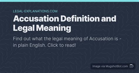 accusion|accusation definition legal meaning.